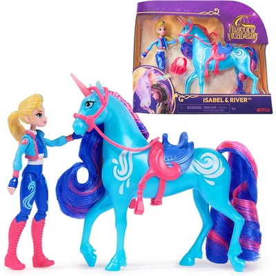 Unicorn Academy Licorne River et poupée mannequin Isabel SPIN MASTER