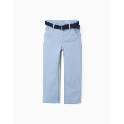 Pantalon Chino en Sergé avec Ceinture ZIPPY