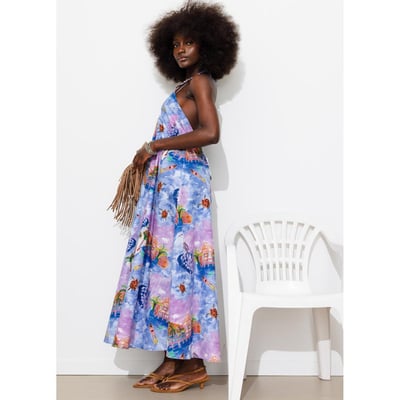 Robe midi dos nu paysage PROMOD