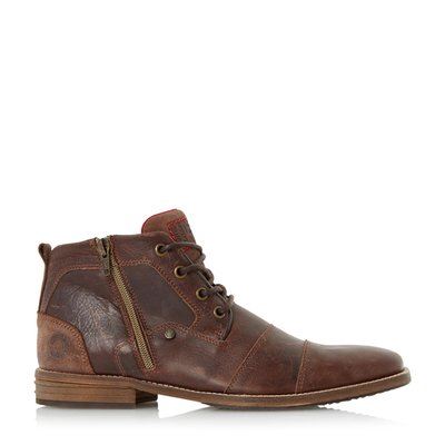 Bottines en cuir à double bout rapporté - CAPTAINS DUNE LONDON