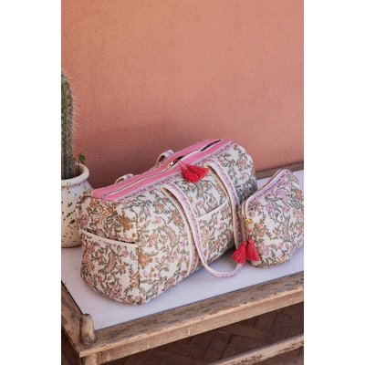 Borsa da viaggio in tela, stampa a fiori, 36H BILBAO LOUISE MISHA