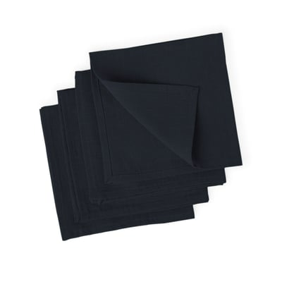 Lot de 4 serviettes de table lin lavé PAUL FEBRONIE