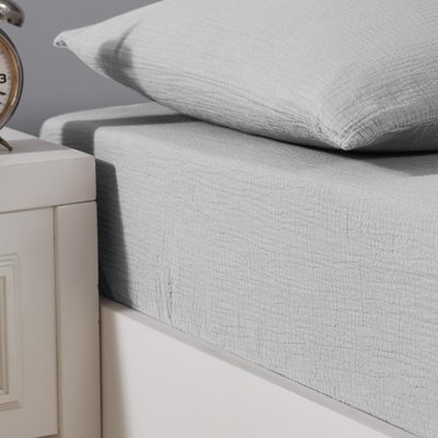 Drap housse en gaze de coton bonnet 30 cm LOFT SENSEI MAISON