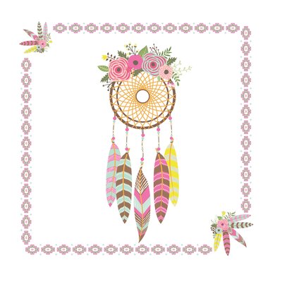 Lot de 20 serviettes en papier attrape reves DOUCEUR D'INTÉRIEUR