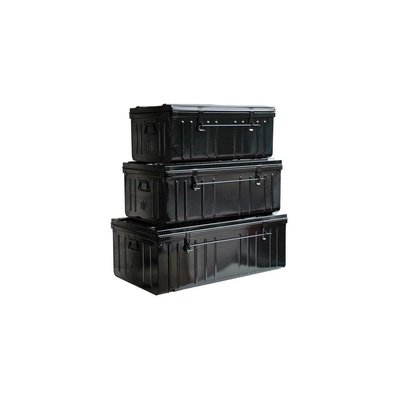 Cantine de rangement Premium en acier noir Lot de 3 : 130, 175 et 225 litres PIERRE HENRY