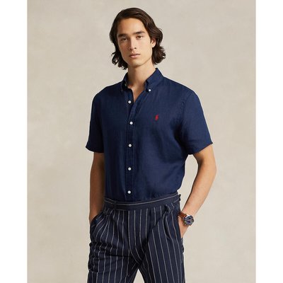 Kurzärmeliges Hemd, gerade Schnittform, Custom-Fit, Leinen POLO RALPH LAUREN