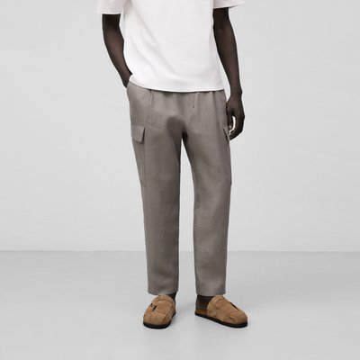Pantalon cargo en lin ADOLFO DOMINGUEZ