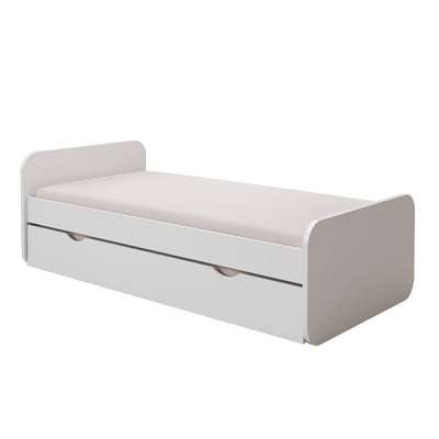Pack lit gigogne avec 2 matelas Bois massif  LUPIN AKITEN RETAIL