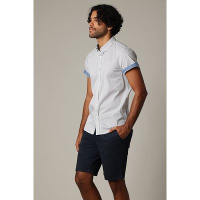 Chemise en popeline à manches courtes avec motif géométrique BOGY DEELUXE