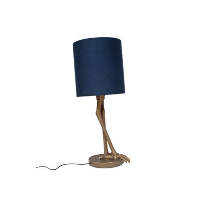 Lampe à Poser Bipède et son Abat-jour Bleu WADIGA
