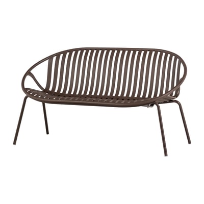 Canapé de jardin en fer 2 places BRUCE WOOOD