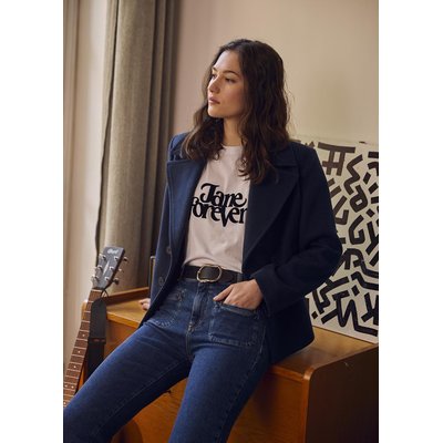 Manteau court coupe caban LA FEE MARABOUTEE