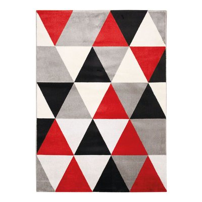 Tapis toucher laineux motif triangles  GEO SCANDI THE DECO FACTORY