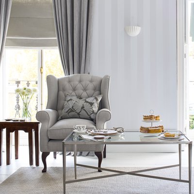 Papier peint Rayures nacrées Lille LAURA ASHLEY