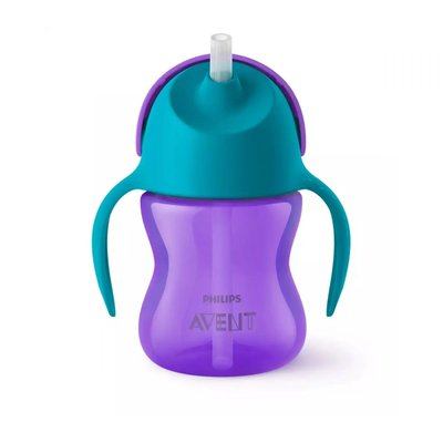 Tasse à paille bleu 200 ml PHILIPS AVENT