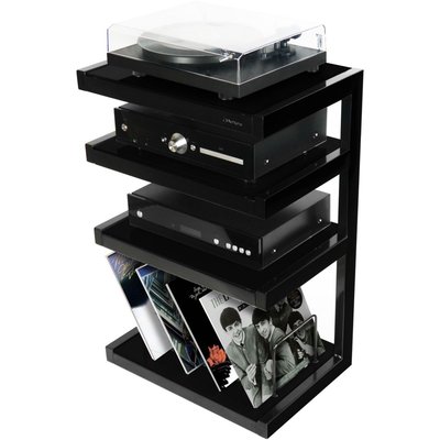 Meuble Hifi Esse vinyl - Noir NORSTONE