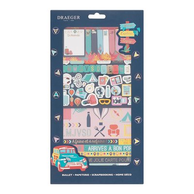 Kit de décoration Bullet journal Voyages DRAEGER PARIS
