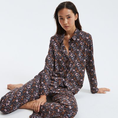Pyjama, Jersey mit Paisleyprint LA REDOUTE COLLECTIONS