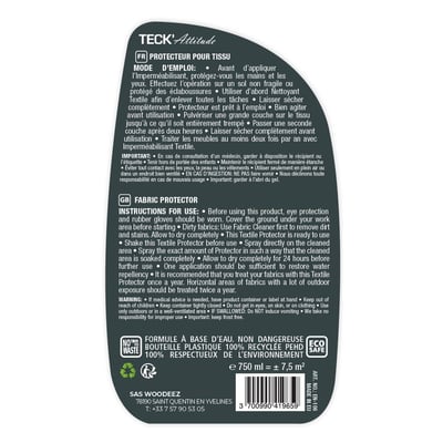 Protecteur pour tissus 750 ml TECK ATTITUDE