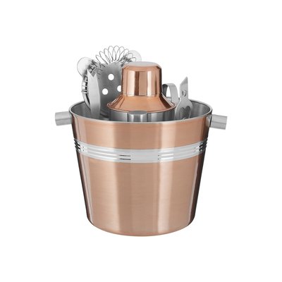 7-Piece Bar Set in Rose Gold Finish SO'HOME