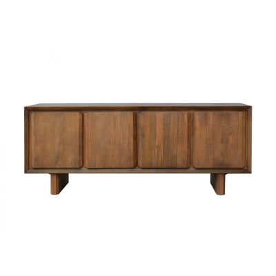 Buffet bas en bois massif 4 portes 200 cm, BELLECOUR BOBOCHIC