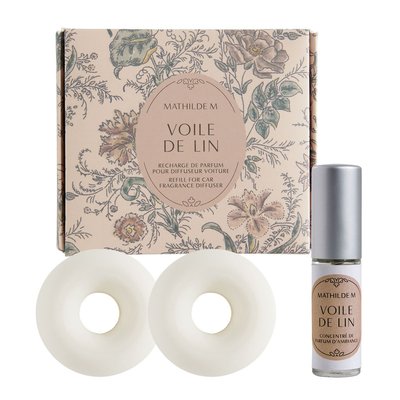 Recharge de parfum pour voiture Voile de Lin MATHILDE M