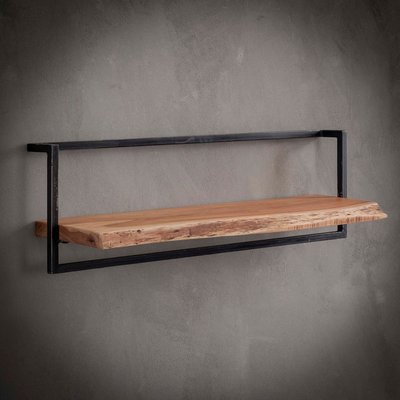 Etagère murale en bois 100 cm structure métal MELBOURNE PIER IMPORT
