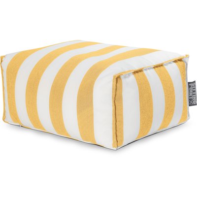 Pouf repose-pieds extérieur rayures SANTORIN ROLL MAGMA HEIMTEX