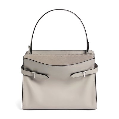 Sac porté épaule grand modèle Emie en cuir lisse et nubuck LE TANNEUR
