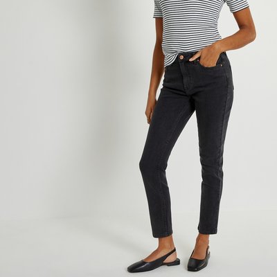 Jean noir taille haute femme discount