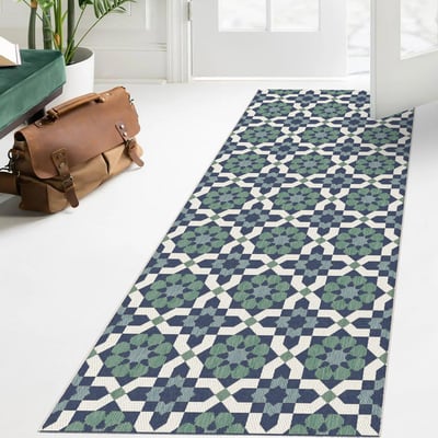 Tapis extérieur tissé kilim rectangle CASADA 14 UN AMOUR DE TAPIS