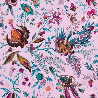 Wonderland Floral Amethyst Lapis Ruby Wallpaper HARLEQUIN X SOPHIE ROBINSON