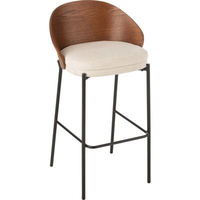 Chaise de bar bois et métal   assise confortable RECOLLECTION