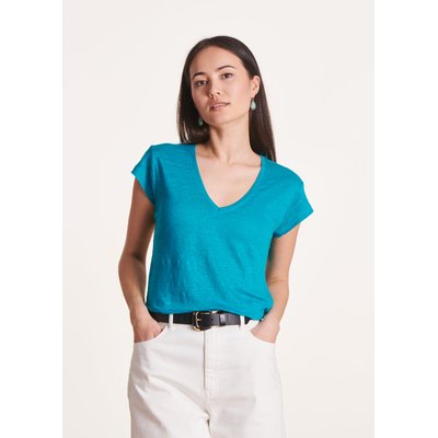T-shirt en lin manches courtes LA FEE MARABOUTEE