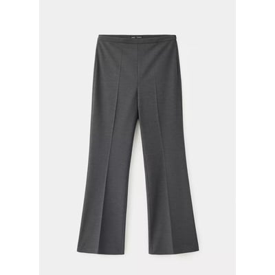 Pantalon flare à rayures avec pli marqué MANGO