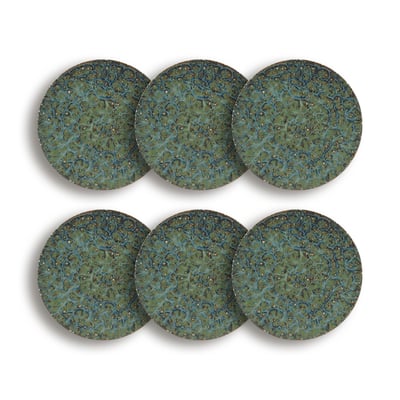 Lot de 6 assiettes à dessert en porcelaine, VENUS OGO LIVING