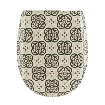 Abattant easy clip avec descente assistée au style geométrique HOME MAISON