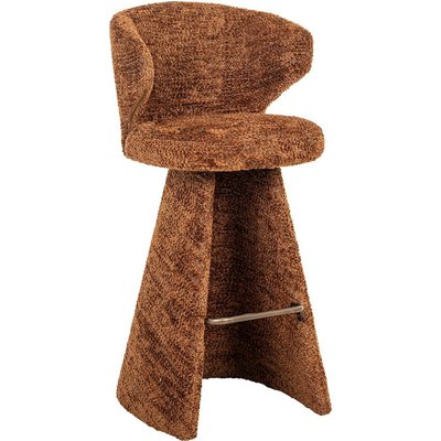 Tabouret de bar velours cinnamon design chaleureux et tendance RECOLLECTION
