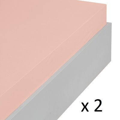 Lot de 2 draps housse jersey coton bonnet 30 cm MANHATTAN SENSEI MAISON