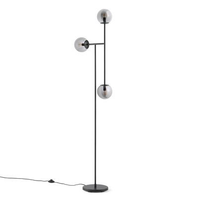 Lampadaire métal acier et verre fumé, Atea LA REDOUTE INTERIEURS