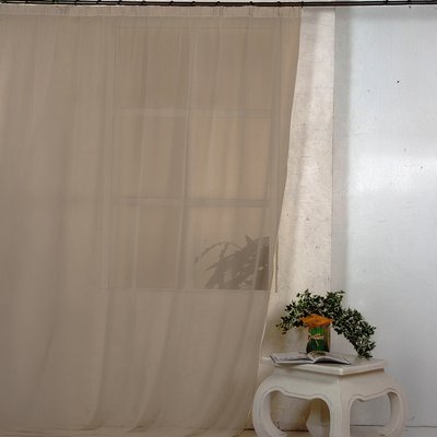 Voilage en voile tamisant à galon fronceur HOME MAISON