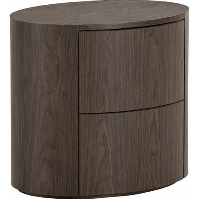 Table de chevet arrondie en bois RECOLLECTION