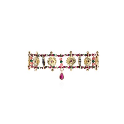 Bracelet de perles réglable avec pampilles fleurs ROSLEEN HIPANEMA