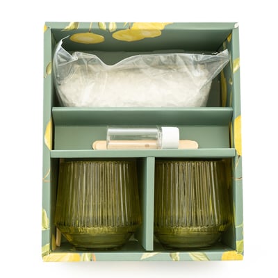 Sicilian Orchard Candle Making Kit in Mediterranean Lemon Grove Scent SO'HOME