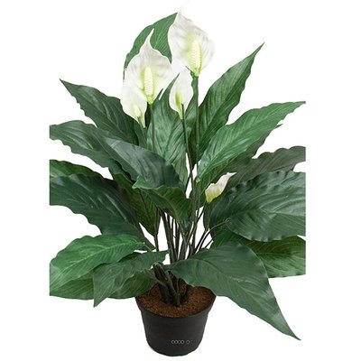 Spathiphyllum artificiel en pot H 43 cm 20 ARTIFICIELLES