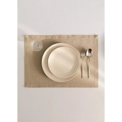 Sets de table en coton rayures ajourés MANGO HOME