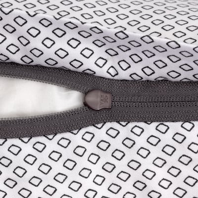 Taie d'oreiller en satin de coton bleu, LOGAN BOSS HOME