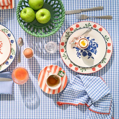 Juego de 2 paños de cocina de algodón/lino, Trattoria LA REDOUTE INTERIEURS