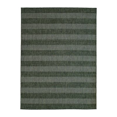 Tapis extérieur intérieur  aspect jute motif lignes  TERRAIN LIGNES THE DECO FACTORY