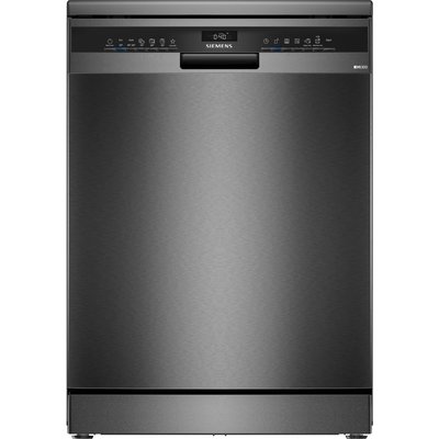 Lave vaisselle 60 cm SN23EC22AE, varioSpeed Plus, Acier brossé noir SIEMENS